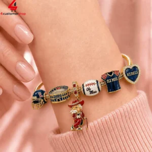 Ole Miss Rebels Pandora Charm Bracelet Set 2 URl3f
