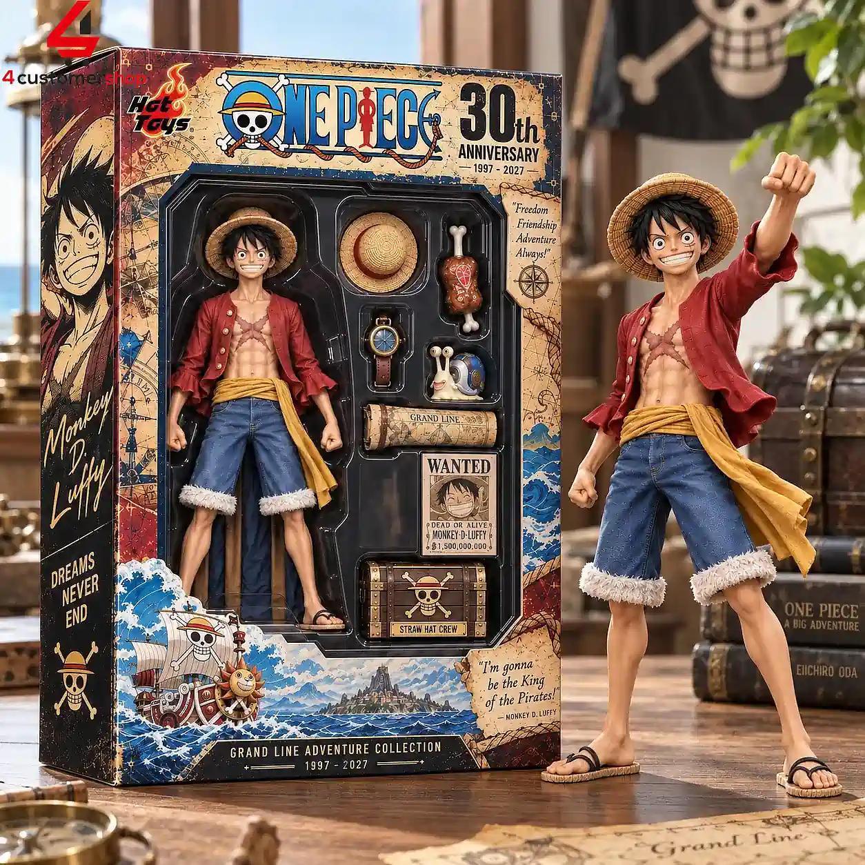 One Piece 30th Anniversary 1997-2027 Luffy Hot Toys Figure