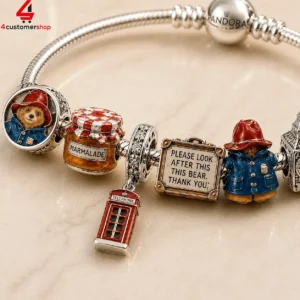 Padding Ton Please Look After This Bear Pandora Charm Bracelet Set 2 7rE5N