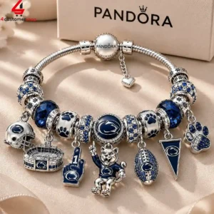 Pandora Penn State Nittany Lions charm bracelet with university themed charms