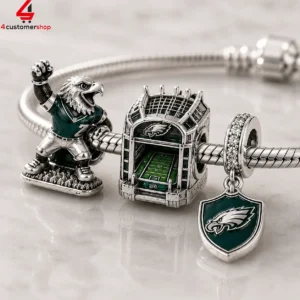 Philadelphia Eagles Pandora Charm Bracelet Set 1 XtU4Y