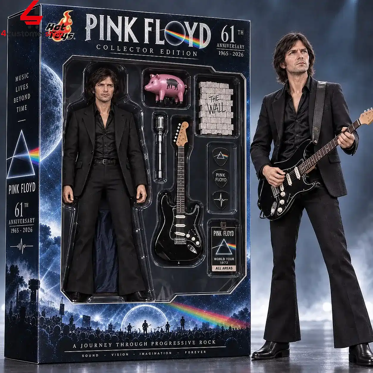 Pink Floyd David Gilmour 61th Anniversary 1965-2026 Commemorative