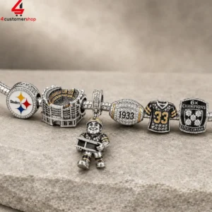 Pittsburgh Steelers Pandora Charm Bracelet Set 1 vdtY2