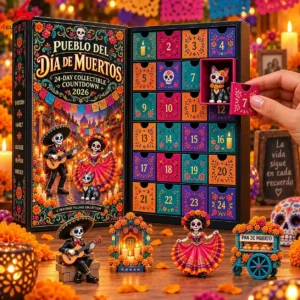 Pueblo Del Dia De Muertos Day Of The Dead 24 day Collectible Countdown 2026 Advent Calendar 1 sgqIi