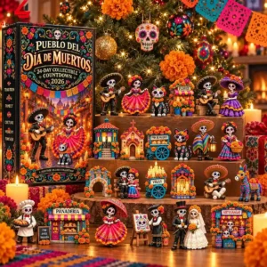 Pueblo Del Dia De Muertos Day Of The Dead 24 day Collectible Countdown 2026 Advent Calendar 3 AtRPx