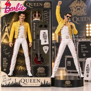 Queen Freddie Mercury Legends Never Fade Barbie Figure Doll Set 1 NIutg