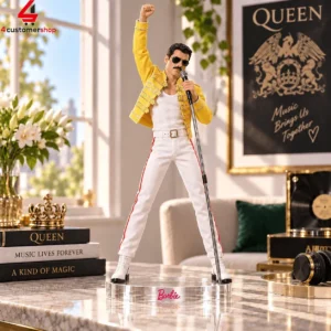 Queen Freddie Mercury Legends Never Fade Barbie Figure Doll Set 3 PmOCa