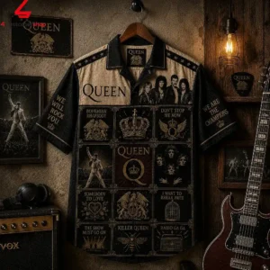Queen The Champions Bohemian Rhapsody Hawaiian Shirt 1 XsZmB