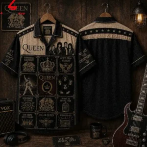 Queen The Champions Bohemian Rhapsody Hawaiian Shirt 2 E3ygl