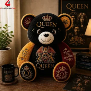 Queen We Are The Champions Custom Teddy Bear Plush Toy 1 jh4Fm