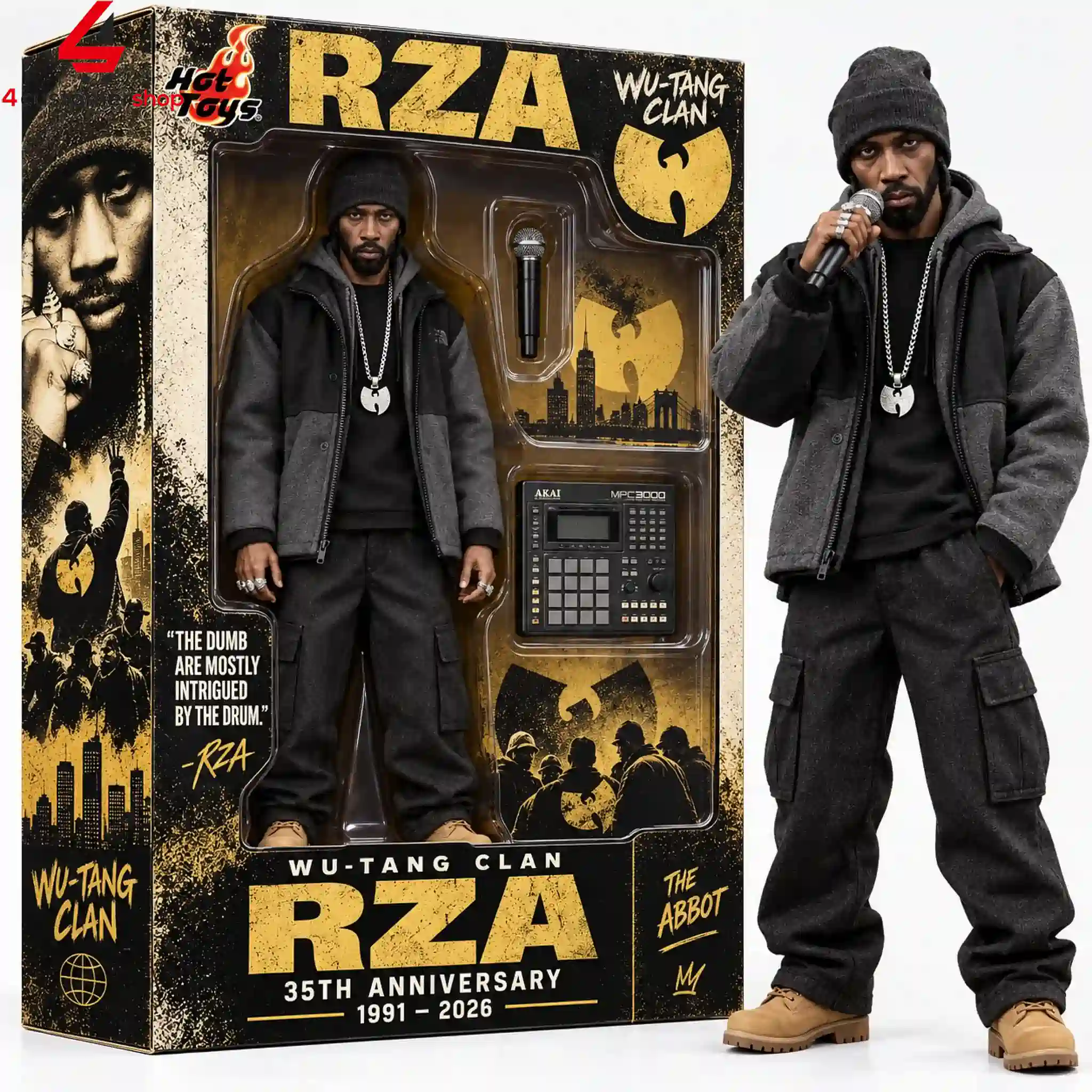 RZA Wu-Tang Clan 35th Anniversary Hot Toys Figure