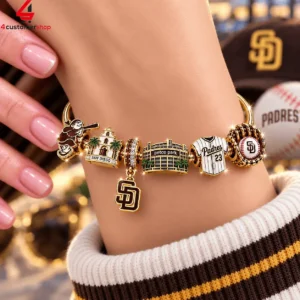 San Diego Padres Petco Park Pandora Charm Bracelet Set 1 MLggO