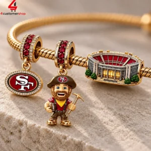 San Francisco 49ers Faithful To The Bay Pandora Charm Bracelet Set 1 etPTe