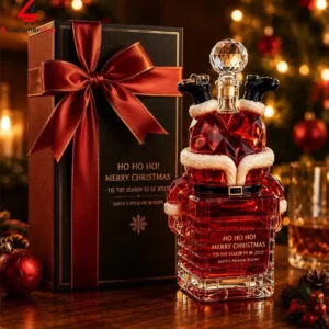 Santa Chimney Merry Christmas Tis The Season To Be Jolly Whiskey Decanter 1 Zlnkw