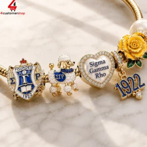 Sigma Gamma Rho Pandora Charm Bracelet Set 2 Q90MQ
