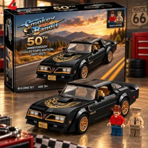 Smokey And The Bandit Pontiac Trans Am 49th Anniversary Collectors Edition Building Blocks Set 2 K8C6M