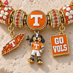 Tennessee Volunteers Go Vols Pandora Charm Bracelet Set 2 FzrEI