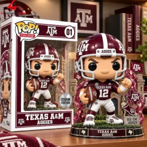 Texas A&M Aggies football mascot vinyl figure in display box