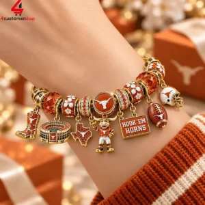 Texas Longhorns Hook em Horns Pandora Charm Bracelet Set 1 OoYQc