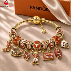 University of Texas Longhorns charm bracelet by Pandora
