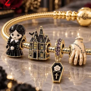 The Addams Family Pandora Charm Bracelet Set 2 P4A0Q