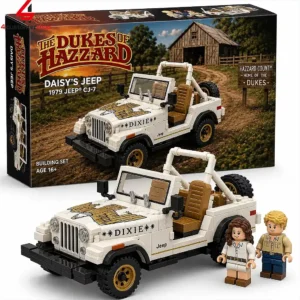 The Dukes Of Hazzard 47th Anniversary Daisys Jeep Collectors Edition Building Blocks Set 1 cNz0t