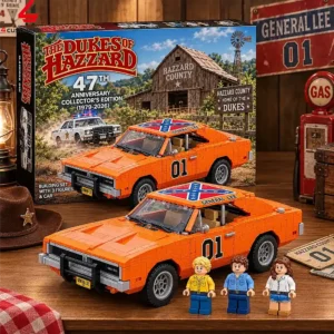 The Dukes of Hazzard General Lee building block car set with figures