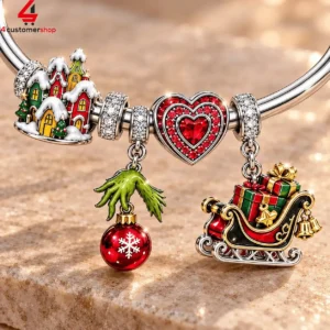 The Grinch Pandora Charm Bracelet Set 2 jWclD