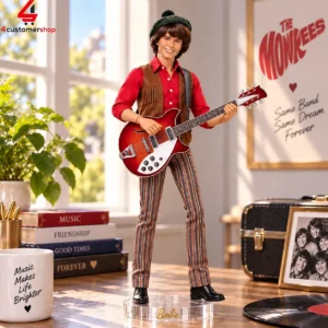 The Monkees Davy Jones Barbie Ken Doll Figure 3 LI4CB