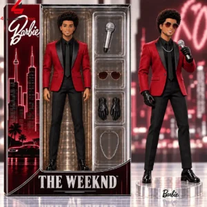 The Weeknd After Hours Red Suit Barbie Figure Doll 1 cMg0d