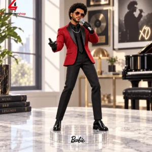 The Weeknd After Hours Red Suit Barbie Figure Doll 2 iyKAo