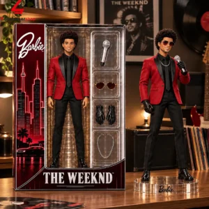 The Weeknd Barbie doll collector set featuring figure and accessories