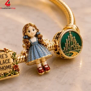 The Wizard Of Oz Theres No Place Like Home Pandora Charm Bracelet Set 2 pBEMW