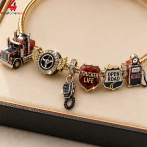 Trucker Pandora Charm Bracelet Set 2 tsJbj