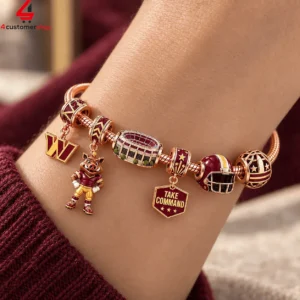 Washington Commanders Take Command Pandora Charm Bracelet Set 1 Xqv4S