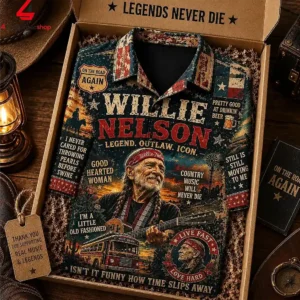 Willie Nelson The Red Headed Stranger On The Road Again Hawaiian Shirt 2 vyevb