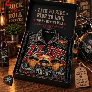 Zz Top That Little Ol Band From Texas Sharp Dressed Man Hawaiian Shirt 2 1mfgC