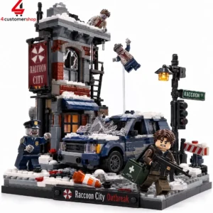 Raccoon City Outbreak Zombie Survival Building Set 3 IdHdY